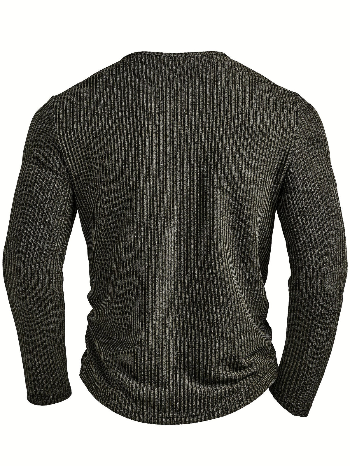 Griffin | Textured Ribbed Henley Shirt