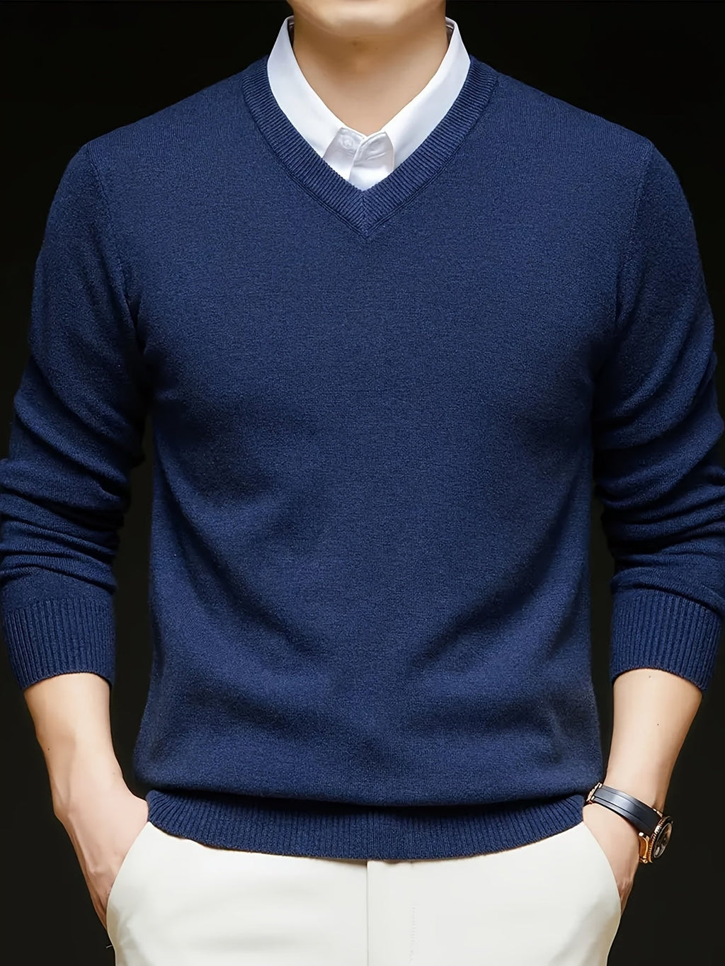 Hugh | Refined V-Neck Sweater