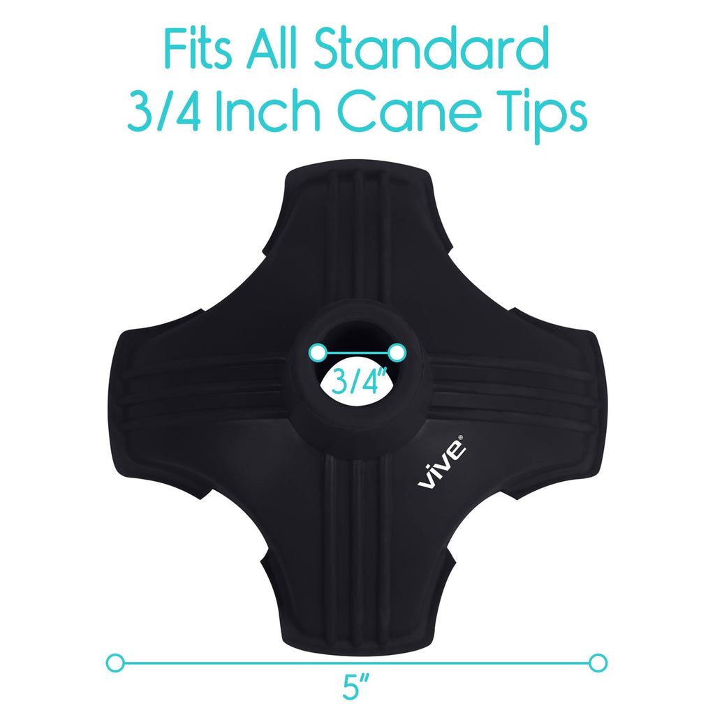 Quad Standing Cane Tip