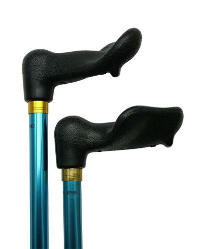 Harvy Palm Grip Walking Cane with Adjustable Aluminum Shaft - 5 Colors