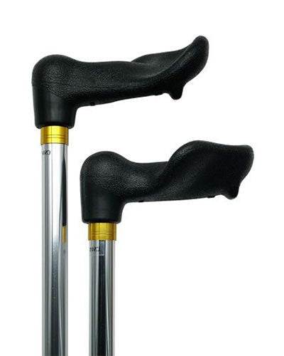 Harvy Palm Grip Walking Cane with Adjustable Aluminum Shaft - 5 Colors