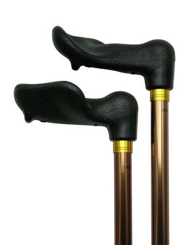 Harvy Palm Grip Walking Cane with Adjustable Aluminum Shaft - 5 Colors