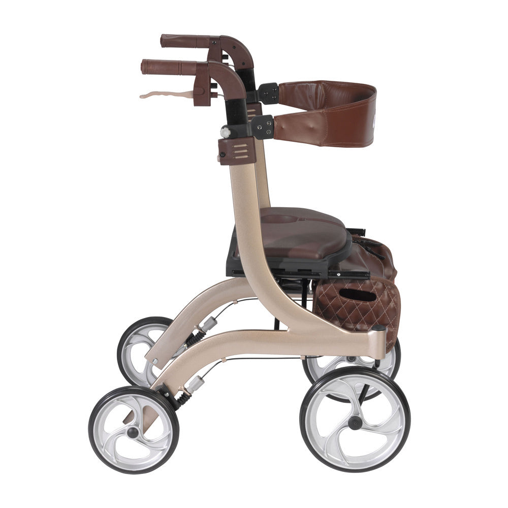 Drive Medical Nitro DLX Rollator, Firm Foam Seat