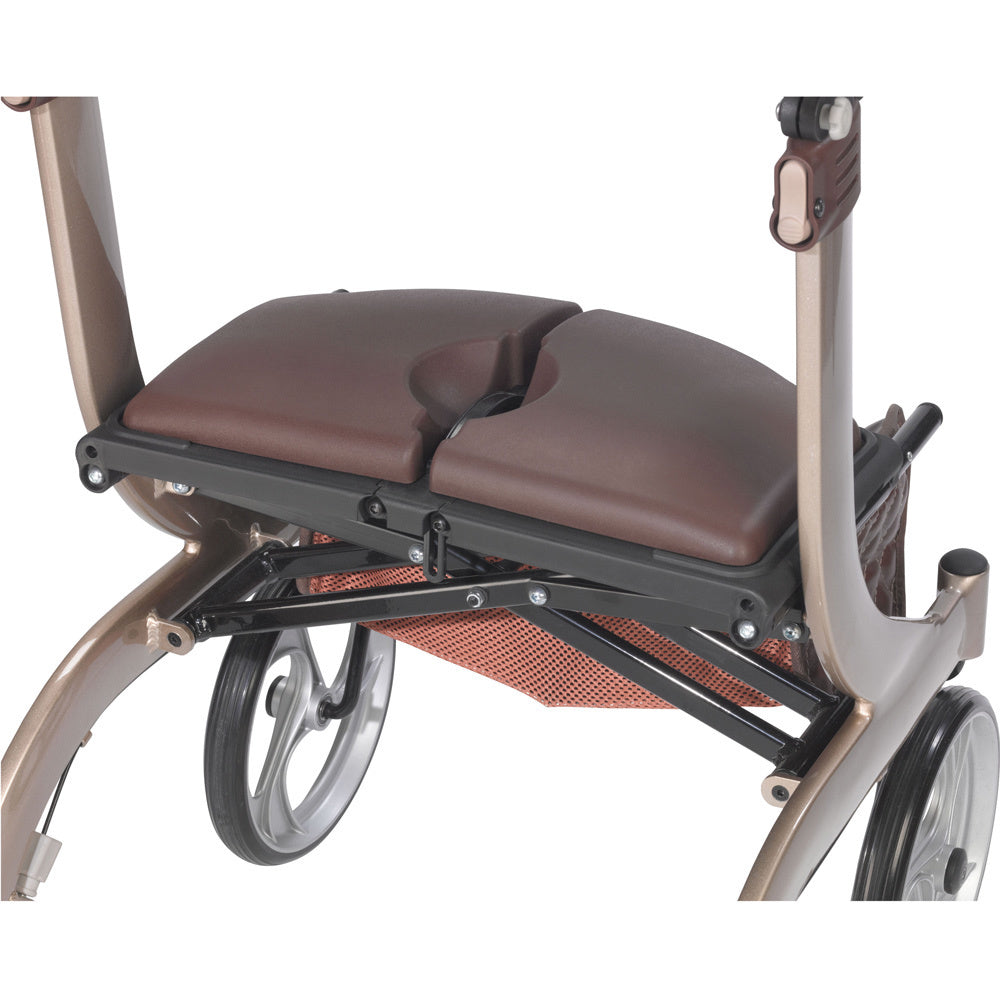 Drive Medical Nitro DLX Rollator, Firm Foam Seat