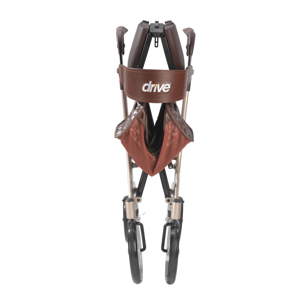 Drive Medical Nitro DLX Rollator, Firm Foam Seat
