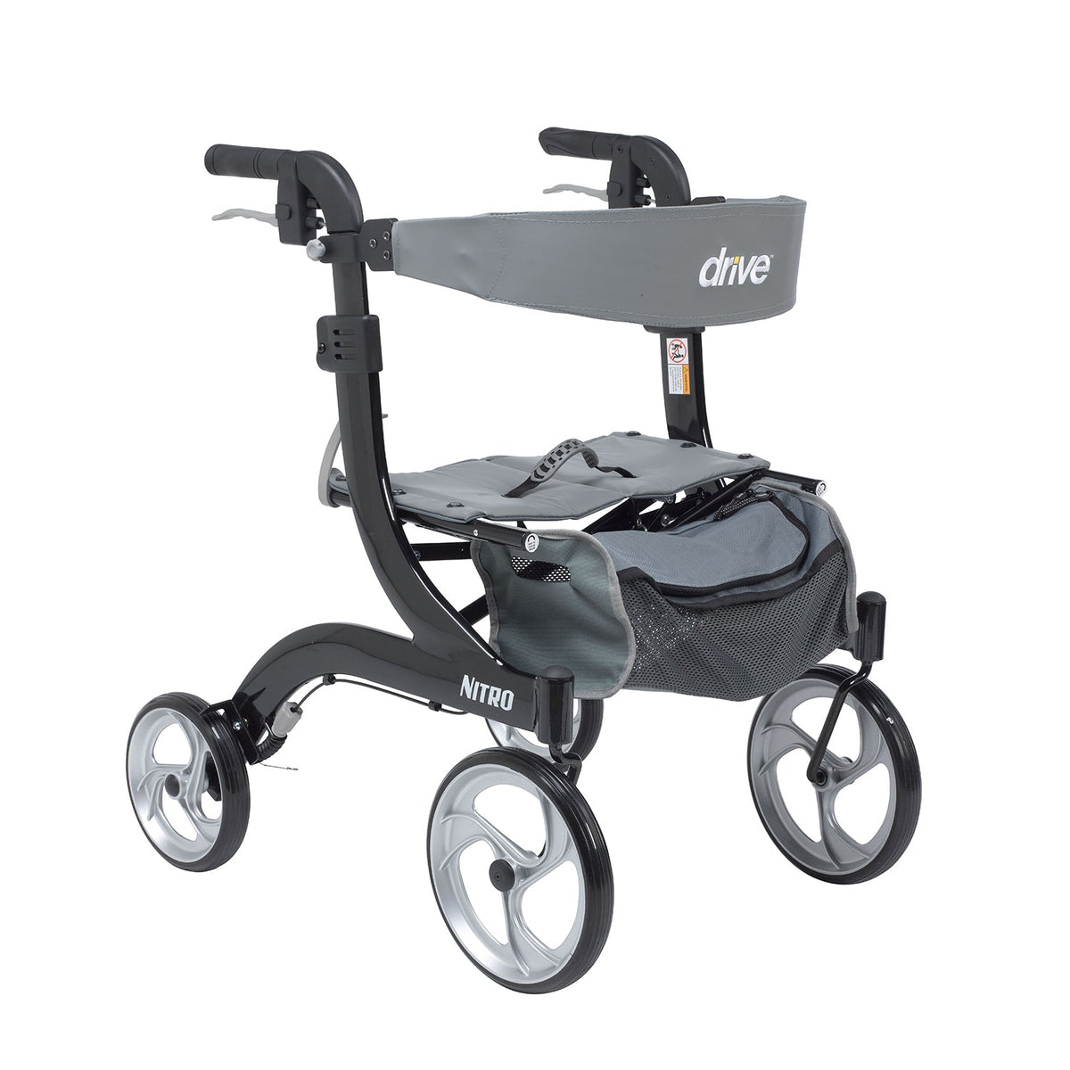 Drive Nitro Euro Style Walker Rollator, Petite